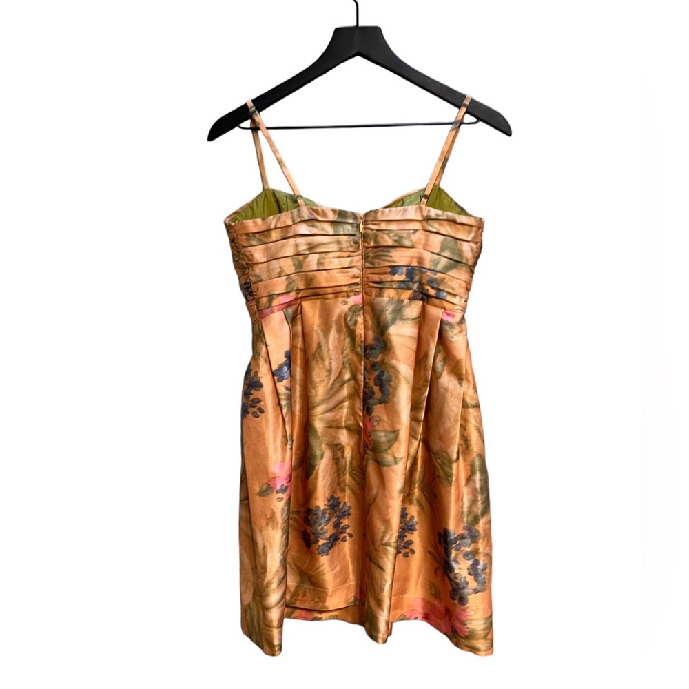 Anthropologie Gold Floral Prom Dress - Picture 5 of 10